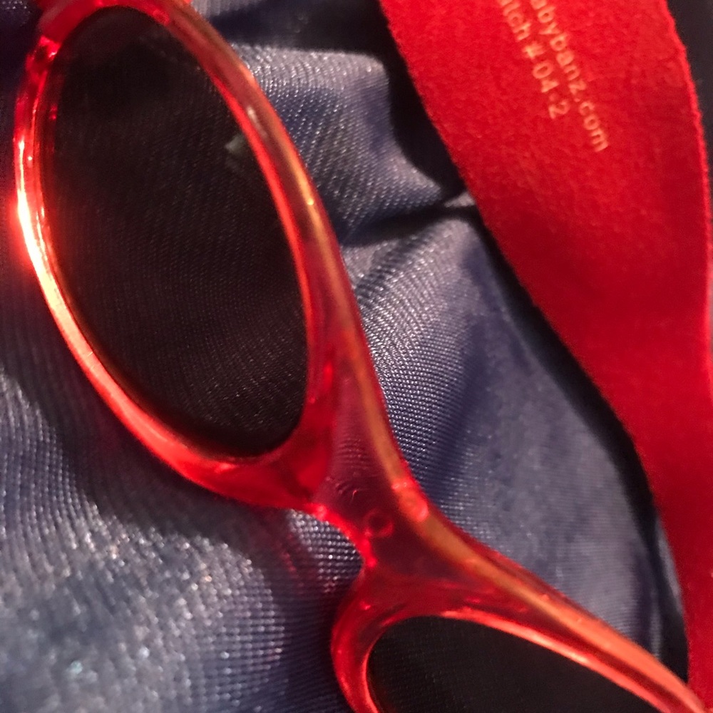 Red Baby Banz Sunglasses with Velcro closure - Picture 5 of 7